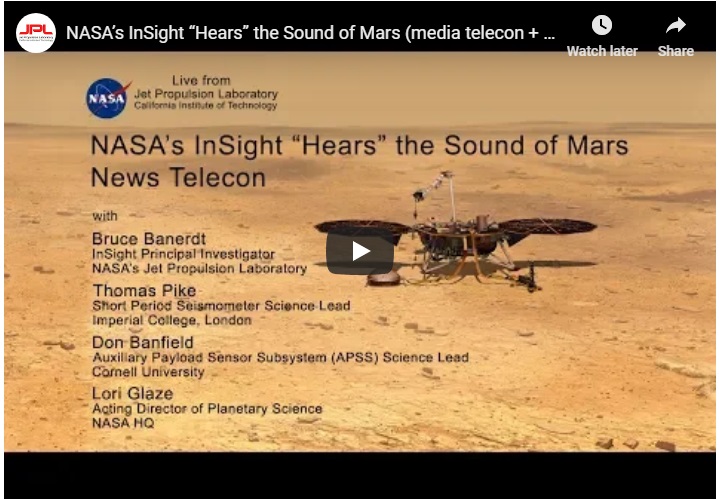 NASA’s InSight ‘Hears’ the Sound of Mars