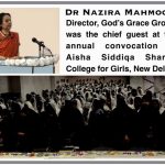 Dr Nazira Mahmood at Aisha Siddiqa Shariat College