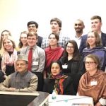 A delegation of school students from USA met the Principal of GGS