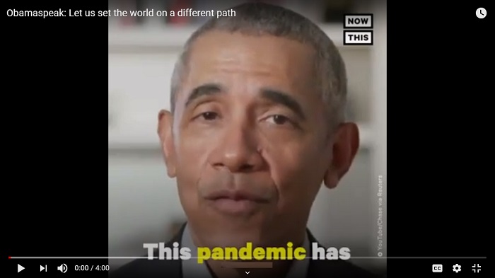 Obamaspeak: Let us set the world on a different path