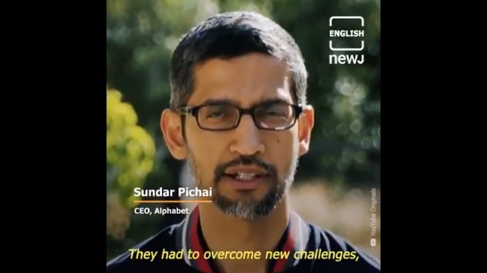 Sundar Pichai, CEO, Ahphabets
